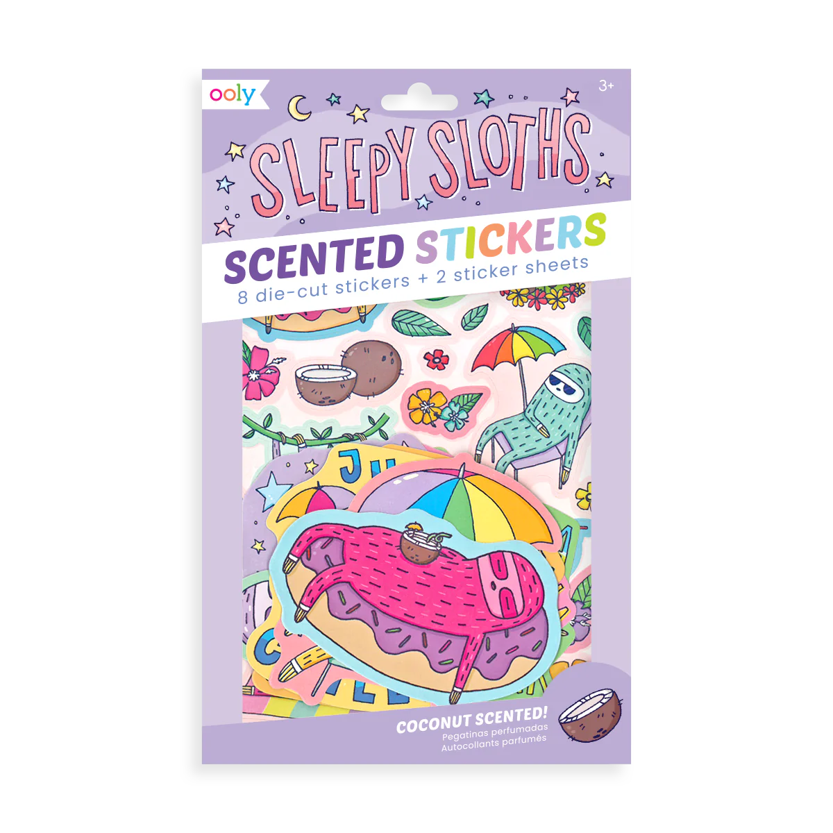 Sleepy Sloths Scented Stickers
