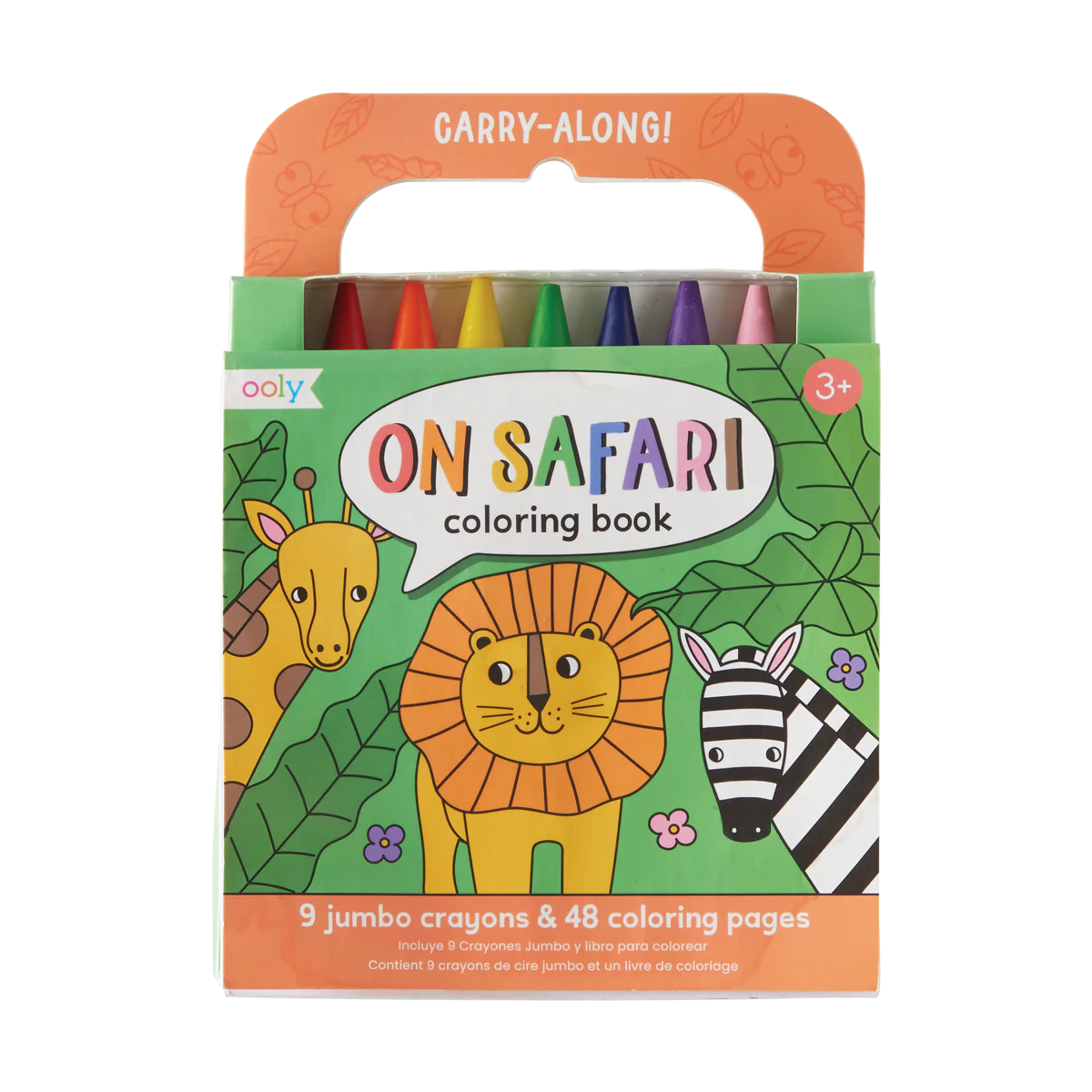 Coloring Book and Crayon Set - On Safari