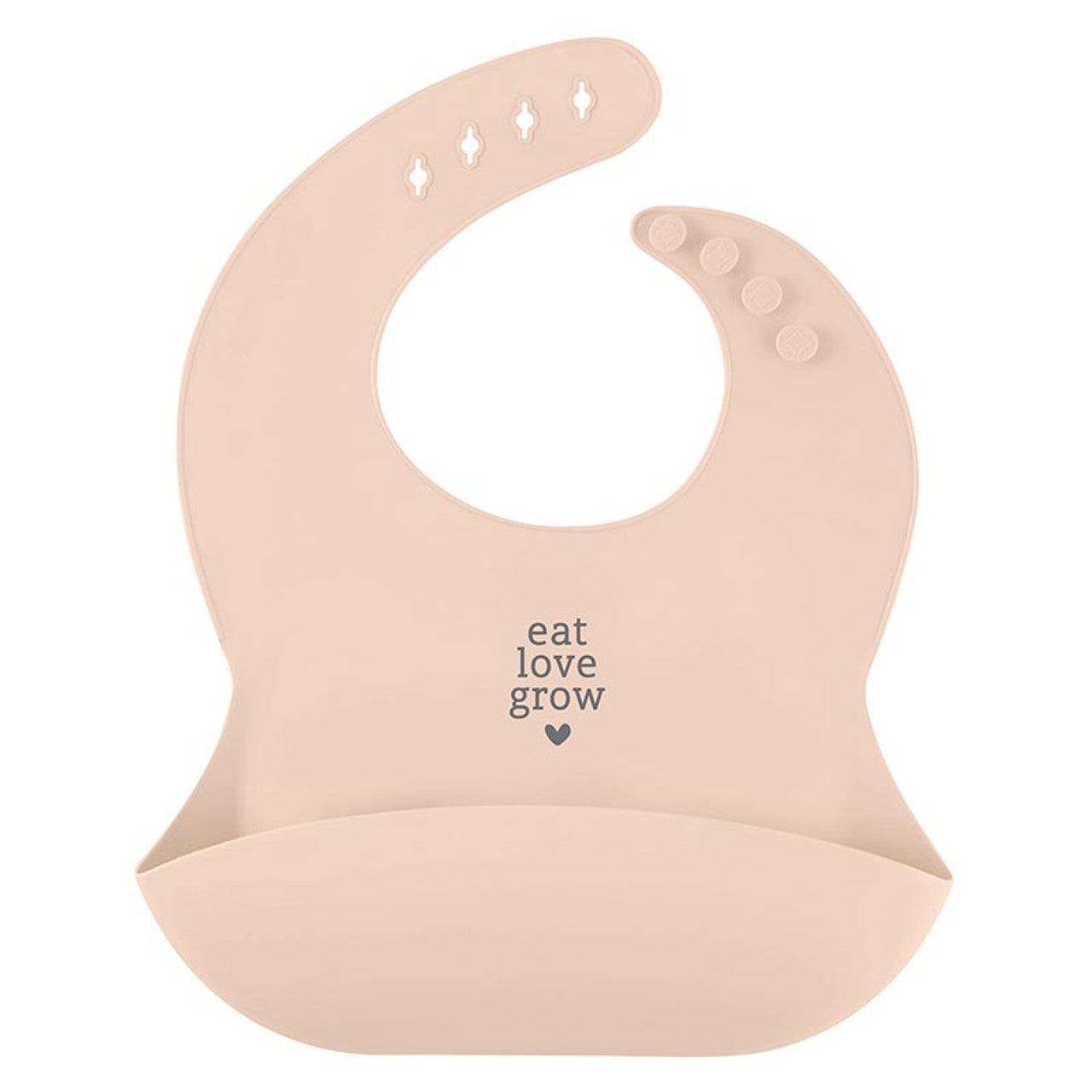 Silicone Bib - Eat. Love. Grow