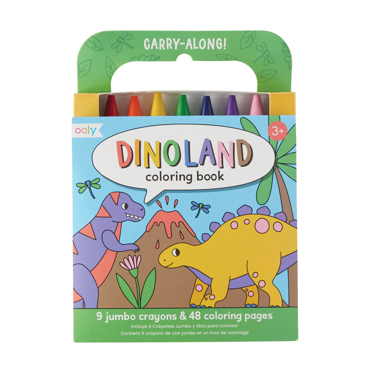 Coloring Book and Crayon Set - Dinoland