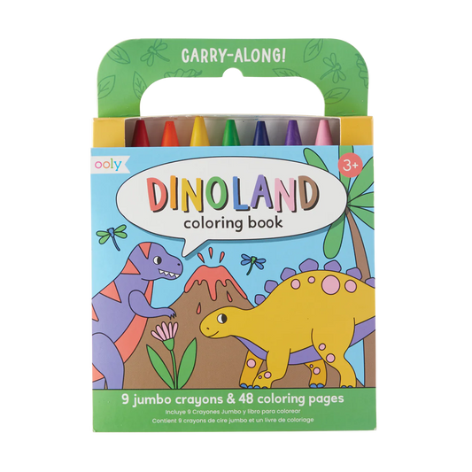 Coloring Book and Crayon Set - Dinoland