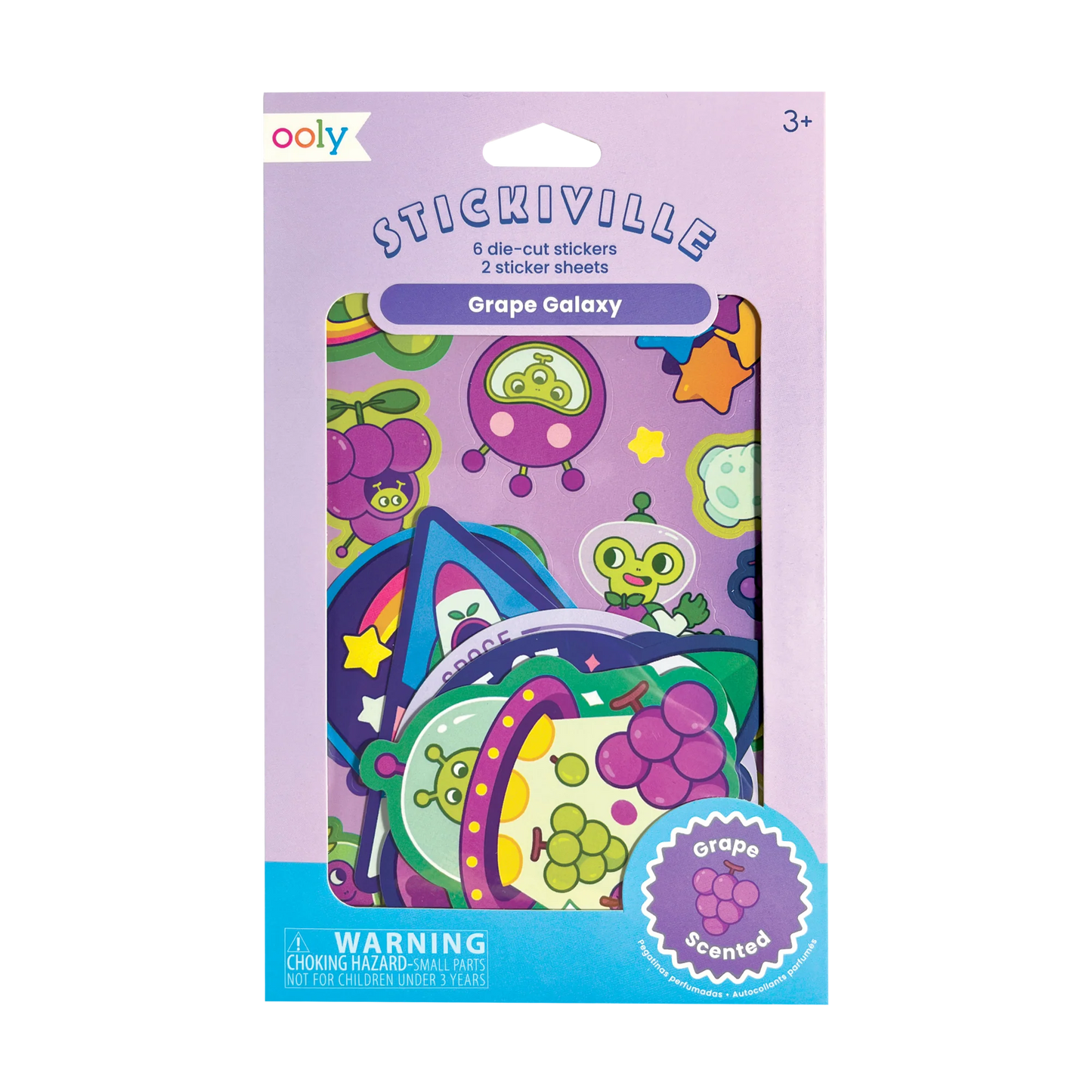 Grape Galaxy Scented Stickers